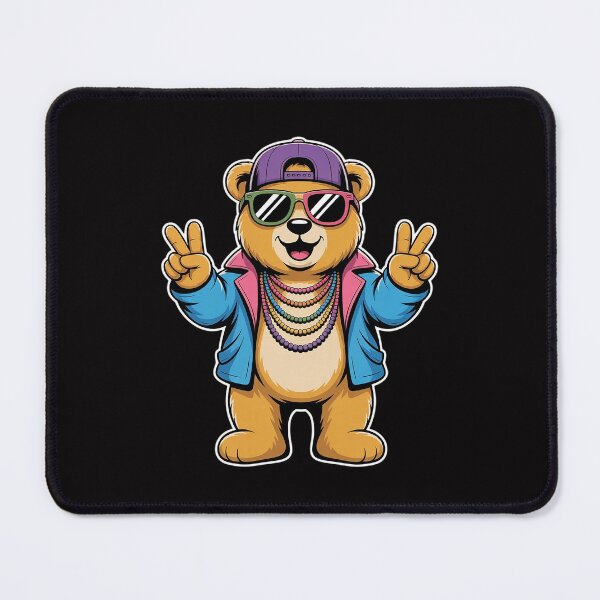 Item preview, Mardi Gras For Boys Mens Hip Hop Teddy Bear New Orleans designed and sold by HermanTricia.