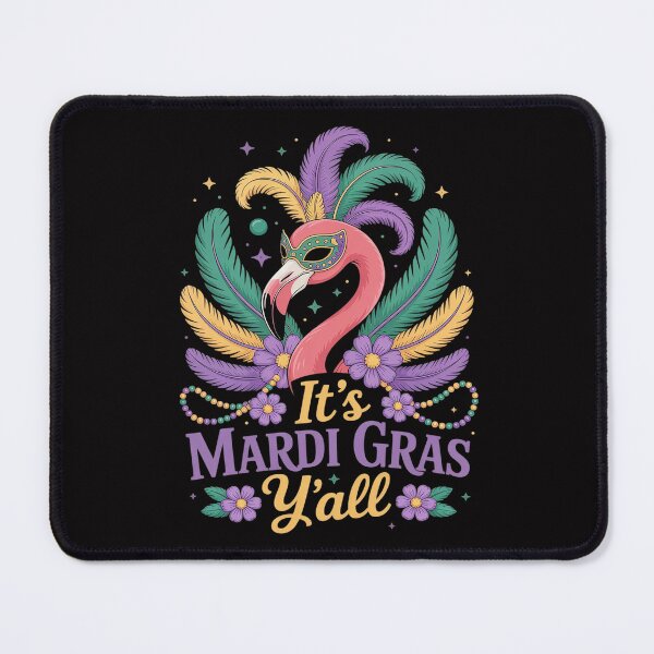 Item preview, Mardi Gras Flamingo Hawaiian Tropical Party Men women Girls designed and sold by HermanTricia.