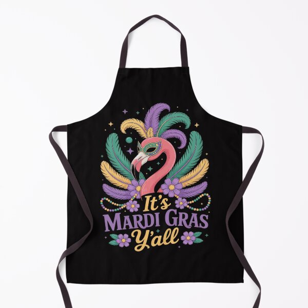 Item preview, Mardi Gras Flamingo Hawaiian Tropical Party Men women Girls designed and sold by HermanTricia.