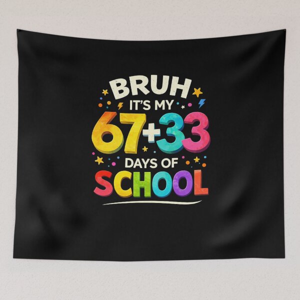 Item preview, Bruh It's My 67+33 Days Of School Funny School Student designed and sold by SofenArt.