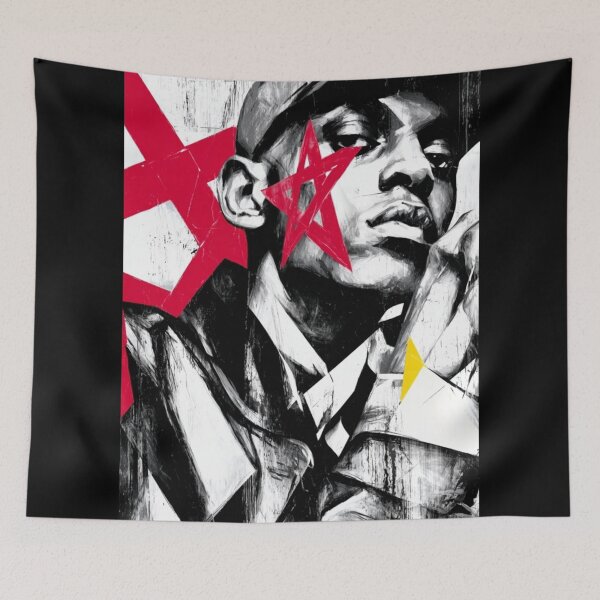Item preview, GraffitX Chaos Oracle – Abstract Street Surreal Portrait Art designed and sold by Blackcanvas444.