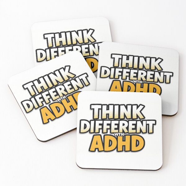 Item preview, Think Different with ADHD Inspirational Quote Art ver. 3 designed and sold by KRYO ARTS.