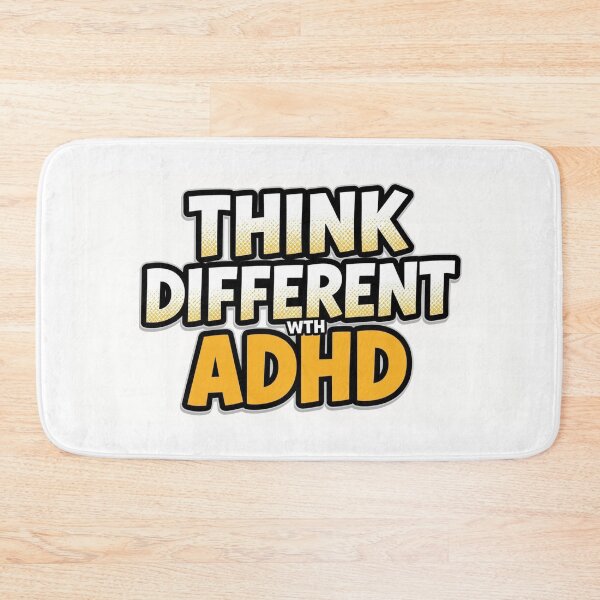 Item preview, Think Different with ADHD Inspirational Quote Art ver. 3 designed and sold by KRYO ARTS.