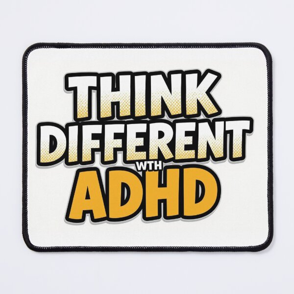 Item preview, Think Different with ADHD Inspirational Quote Art ver. 3 designed and sold by KRYO ARTS.