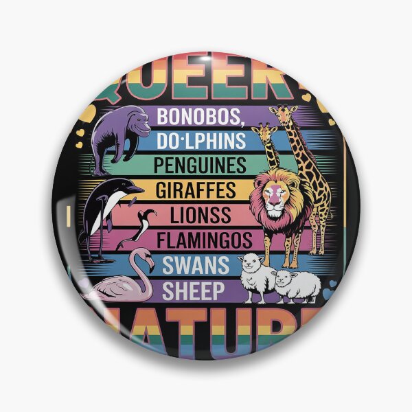 Item preview, Queer By Nature LGBTQ Pride Month Gay Animals Parade designed and sold by PowAcademy.