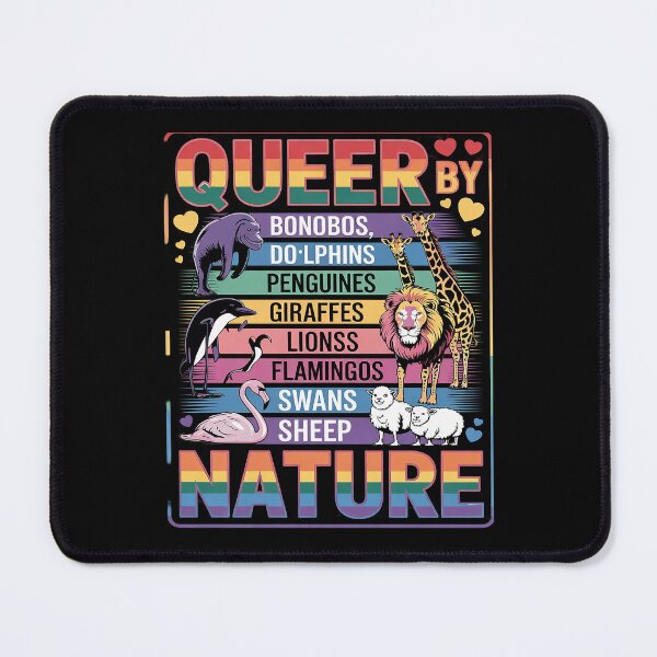 Item preview, Queer By Nature LGBTQ Pride Month Gay Animals Parade designed and sold by PowAcademy.