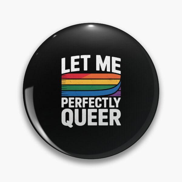 Item preview, Queer Gay Pride Flag Rainbow LGBTQ Let Me Be Perfectly Queer designed and sold by MythWoot.