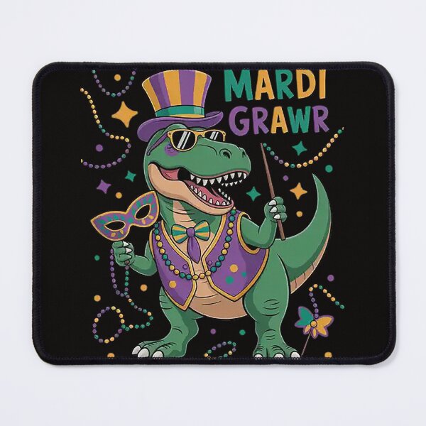 Item preview, Mardi Gras Dabbing T Rex Dinosaur Mardi Grawr Bead designed and sold by DarioRosales.