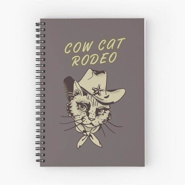 Item preview, Cow Cat Rodeo – Western Cowboy Cat Head Design designed and sold by PrintoraSpirit.