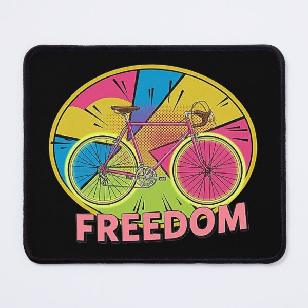 Item preview, Retro Pop Art Bicycle - Freedom Cycling Illustration designed and sold by Stefanrajzer.