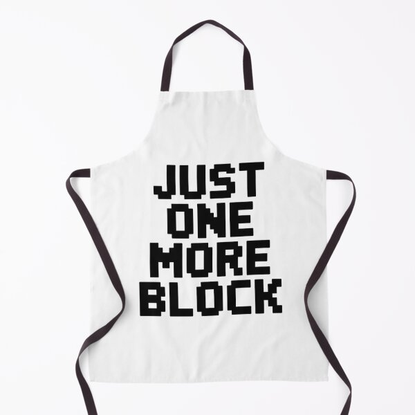 Item preview, Just One More Block – Funny MC Gamer Design designed and sold by Thompika.