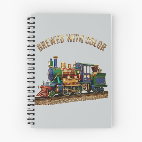 Item preview, Brewed with Color: Vintage Coffee Steam Train Art designed and sold by VauxelleArt.