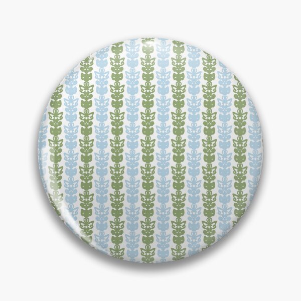 Item preview, Country Cottage Petite Willoughby Pattern in Light Blue and Sage Green designed and sold by kierkegaard.