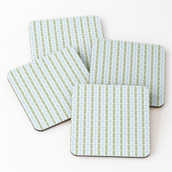 Item preview, Country Cottage Petite Willoughby Pattern in Light Blue and Sage Green designed and sold by kierkegaard.