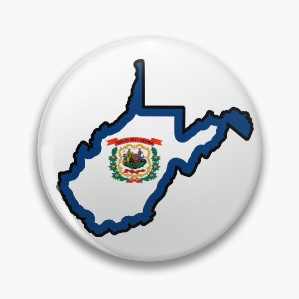Artikelvorschau, Staatsflaggenkarte von WEST VIRGINIA entworfen und verkauft von HFYD.