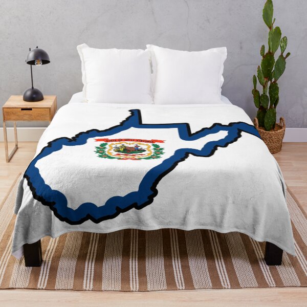 Item preview, State Flag Map of WEST VIRGINIA designed and sold by HFYD.