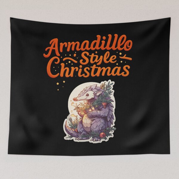 Item preview, Armadillo Styled Christmas – Cute Holiday Design designed and sold by KZurHTPC.