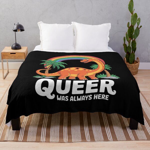 Item preview, Queer Was Always Here Cute LGBT Gay Dinosaurs designed and sold by MythWoot.