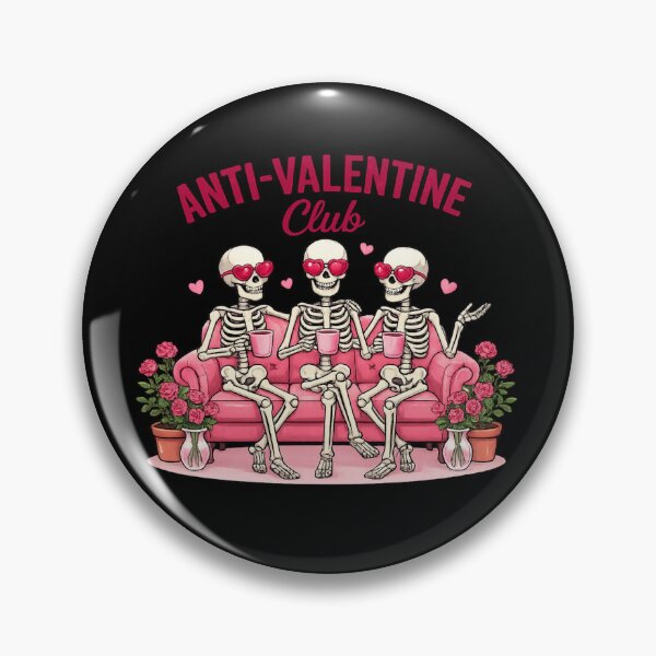 Item preview, anti-valentine club skeleton crew graphic  designed and sold by zuzzelek44.