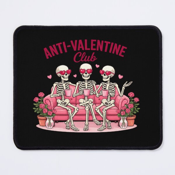 Item preview, anti-valentine club skeleton crew graphic  designed and sold by zuzzelek44.
