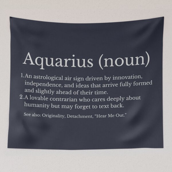 Item preview, Aquarius Astrological Sign designed and sold by HowToCanadian.