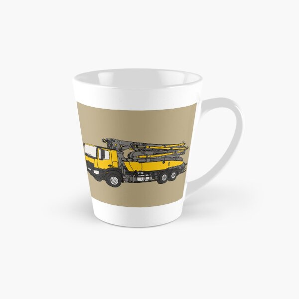 Item preview, Concrete Pump Truck Illustration, Construction Vehicle Art designed and sold by ElceMare.