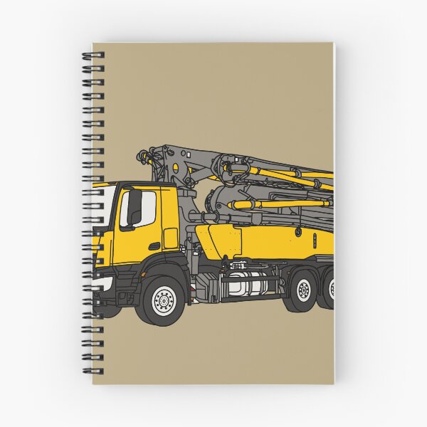 Item preview, Concrete Pump Truck Illustration, Construction Vehicle Art designed and sold by ElceMare.