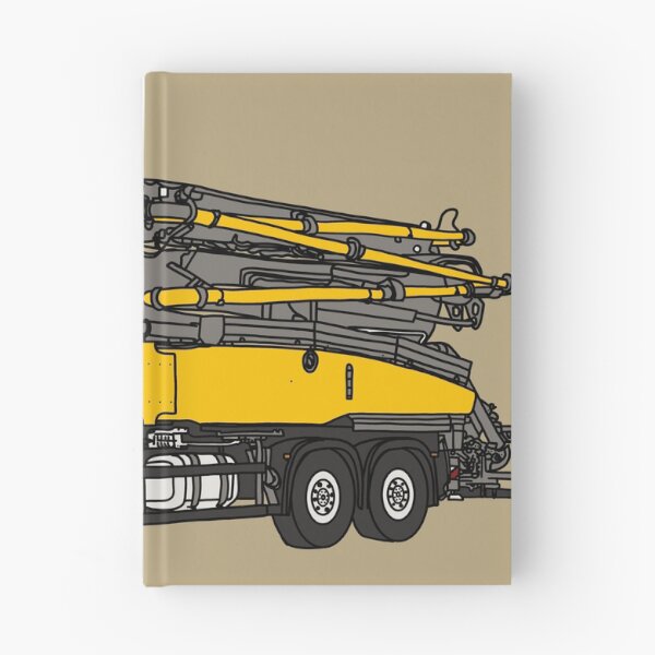 Item preview, Concrete Pump Truck Illustration, Construction Vehicle Art designed and sold by ElceMare.