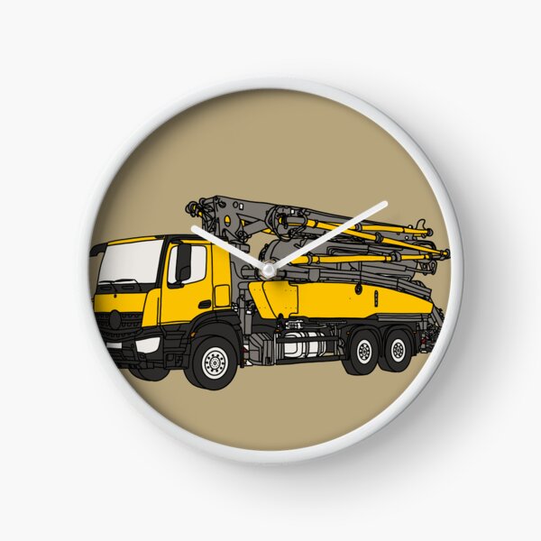 Item preview, Concrete Pump Truck Illustration, Construction Vehicle Art designed and sold by ElceMare.