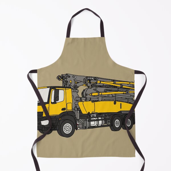Item preview, Concrete Pump Truck Illustration, Construction Vehicle Art designed and sold by ElceMare.