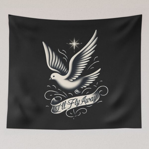 Item preview, I’ll Fly Away Dove Shirt | Faith-Inspired Christian Tee | Gospel Hymn Design | Heaven Bound Dove Art designed and sold by GardenReign.