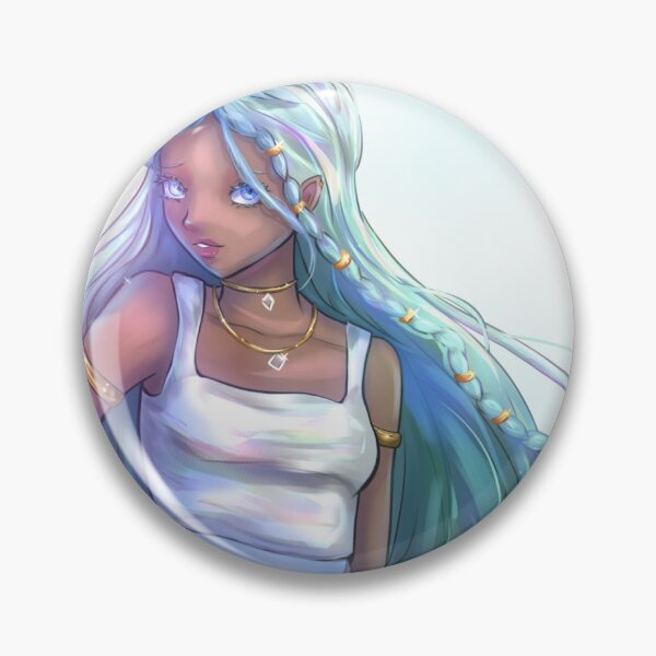 Item preview, Flowy hair in a blue setting  designed and sold by Kiblossom.