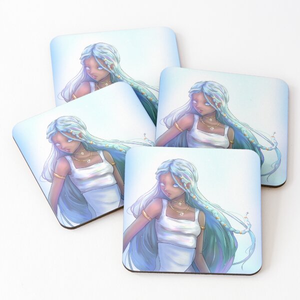 Item preview, Flowy hair in a blue setting  designed and sold by Kiblossom.