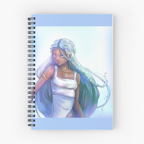 Item preview, Flowy hair in a blue setting  designed and sold by Kiblossom.