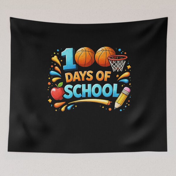 Item preview, 100 Days Of School Basketball Fun Teacher Appreciation designed and sold by SofenArt.