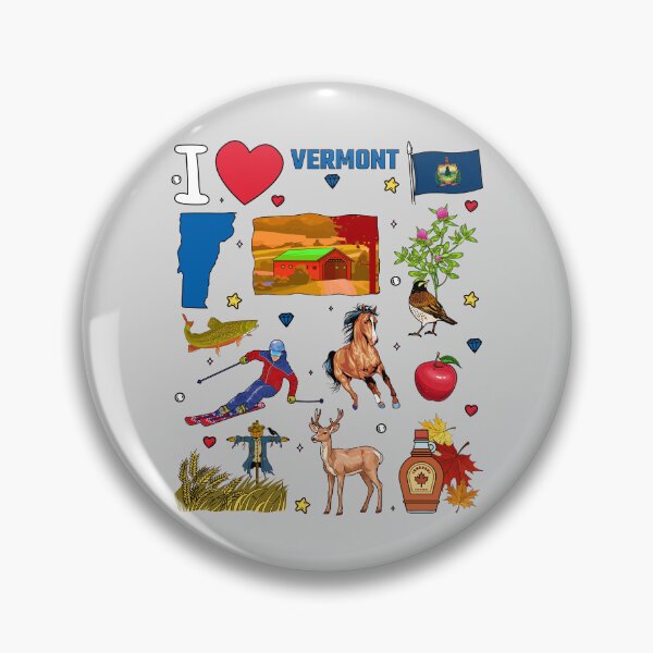Item preview, Vermont State Pride, Iconic Landmarks & Nature Collage designed and sold by mashmosh.
