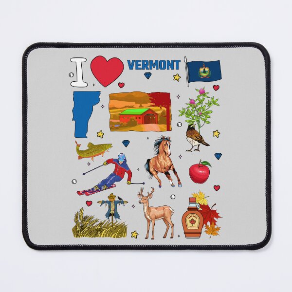 Item preview, Vermont State Pride, Iconic Landmarks & Nature Collage designed and sold by mashmosh.
