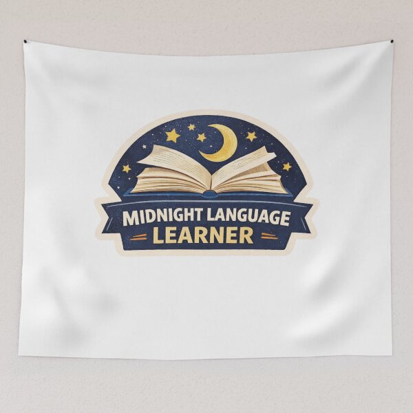 Item preview, Midnight Language Learner sticker designed and sold by MyLakeLife.
