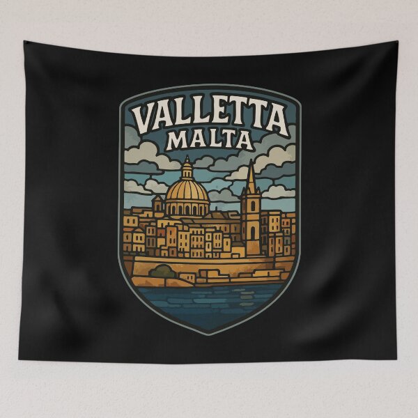 Item preview, Valletta Malta Stained Glass Travel designed and sold by TomFrontierArt.