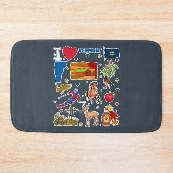 Item preview, Vermont State Pride, Iconic Symbols & Landmarks Sticker Collage designed and sold by mashmosh.