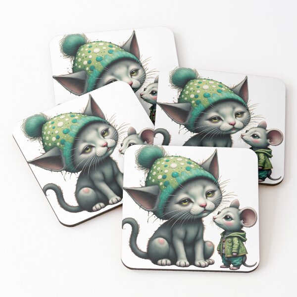 Item preview, Precious Kitty and Mouse designed and sold by Beyond The Canvas.