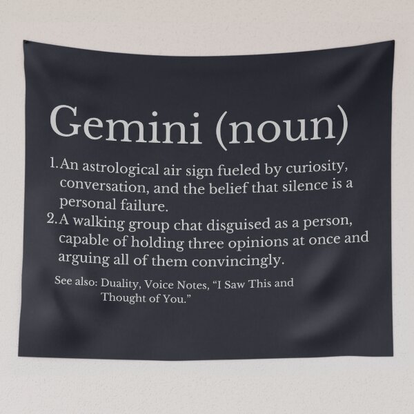 Item preview, Gemini Astrological Sign designed and sold by HowToCanadian.