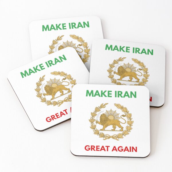 Item preview, MAKE IRAN GREAT AGAIN - SHIRO KHORSHID - LION AND SUN EMBLEM - IRAN PROTEST designed and sold by ProgressiveMob.