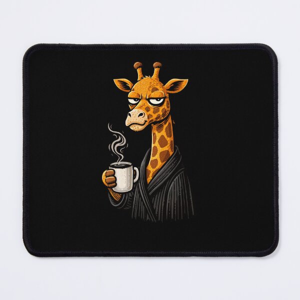 Item preview, Coffee Giraffe Illustration – Tired Morning Mood Artwork designed and sold by anamul43.