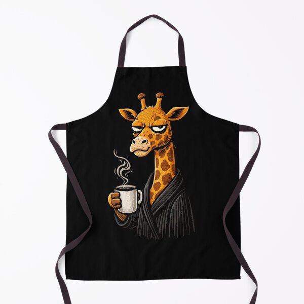 Item preview, Coffee Giraffe Illustration – Tired Morning Mood Artwork designed and sold by anamul43.