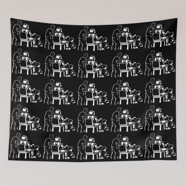 Item preview, Humans and robots world designed and sold by CamaleonDesigns.