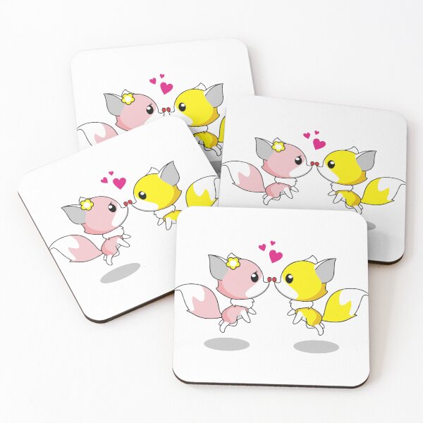 Item preview, Cute Fox Couple in Love – Kawaii Romantic Animal Illustration designed and sold by Jascha Ata.