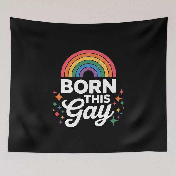Item preview, Rainbow LGBTQ Born This Gay Pride Lesbian Homosexual Queer designed and sold by PowAcademy.