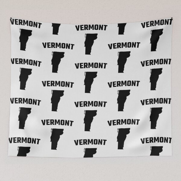 Item preview, Vermont State Map Silhouette - Classic Bold Varsity Style designed and sold by mashmosh.