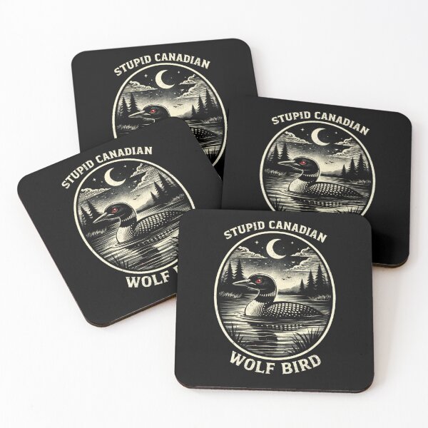 Item preview, Stupid Canadian Wolf Bird Funny Canada Day designed and sold by SofenArt.